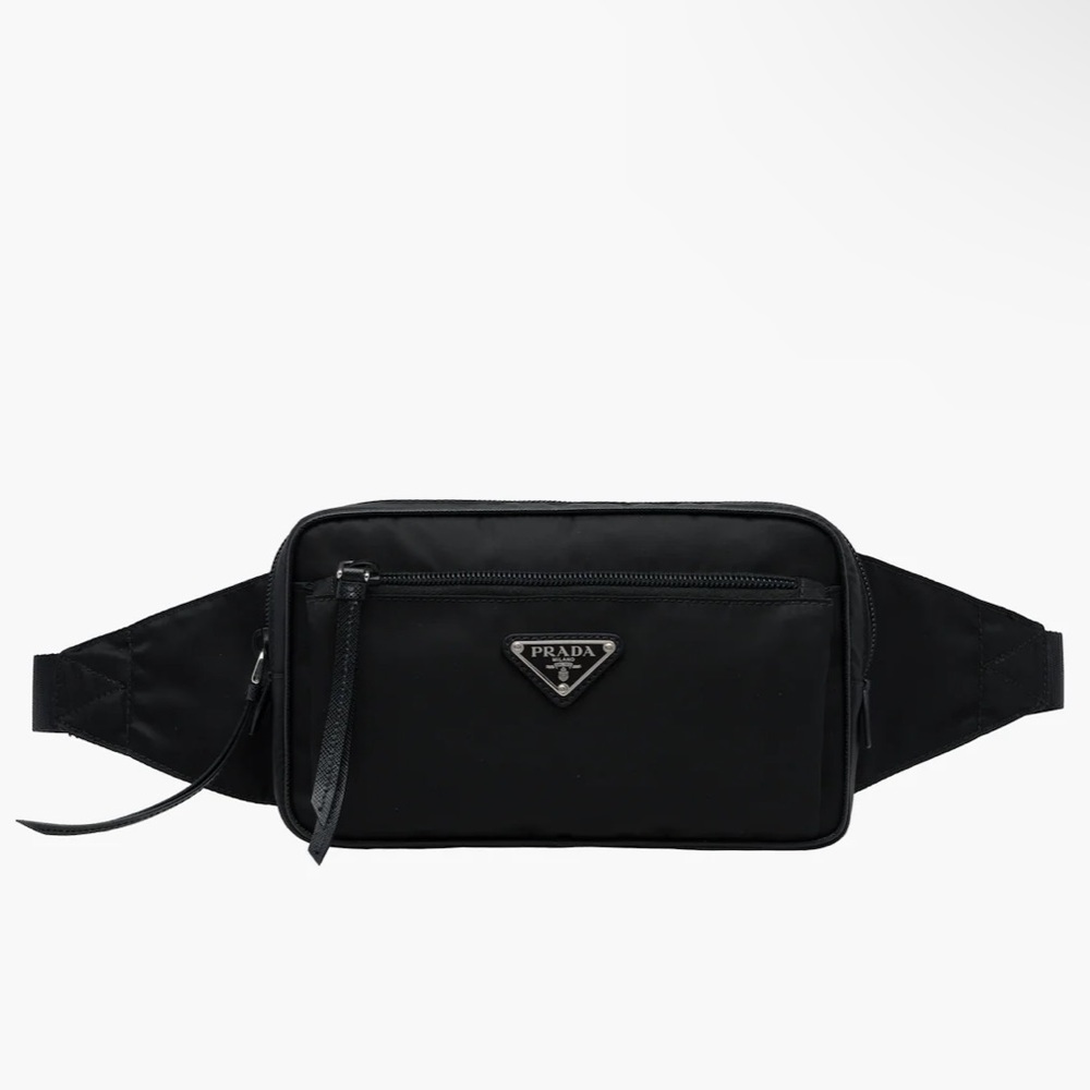 Prada Nylon Leather Belt Bag/Fanny Pack